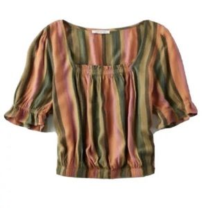 American Eagle Square Neck Blouse NWT Size Medium